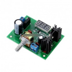 AC / DC LM317 feszültség Tápmodul LED voltmérő