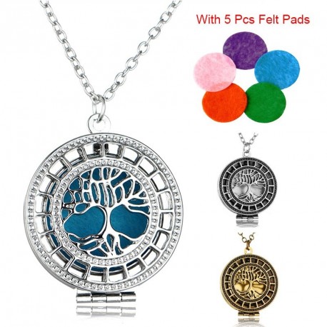 1x fa medál mandala aromaterápiás filccel illóolaj