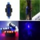 ÚJ 5 LED Kerékpár  USB újratölthető piros hátsó lámpa Figyelmeztető fény több szín 1 db