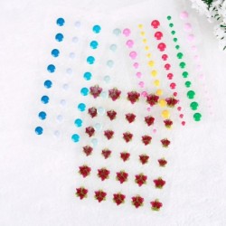 1x Színes virágos pontok minta Öntapadó matrica Scorbook kártya képeslap készítéshez