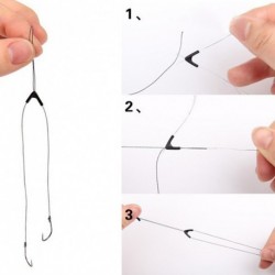 50 db elágazó tartozék kettős horog horgász eszköz