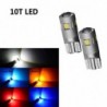 1db T10 LED LED lámpa Autó belső lámpa 5 led 3030 SMD 12V 6000K fehér