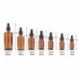 5ML. 5ml-100ml borostyán üveg folyékony reagens Pipettázza az üveg szemcsepp aromaterápiát