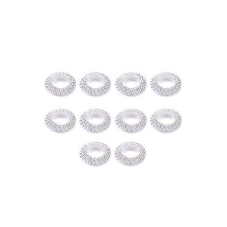 10db ezüst. 5 / 10Pcs ujjmasszázs gyűrű akupunktúrás egészségügyi ellátás akupresszúrás masszírozó