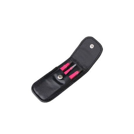 Rózsaszín. 3 X professzionális szemöldök csipesz rozsdamentes acél haj szépség ferde csipesz