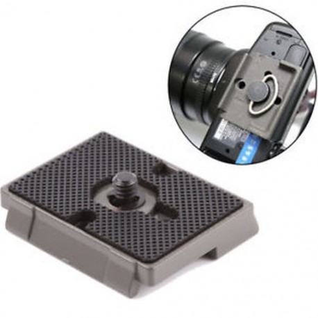 Fekete DSLR fényképezőgép állvány Quick Release QR lemez a Manfrotto 200PL-14 486 804 készülékhez