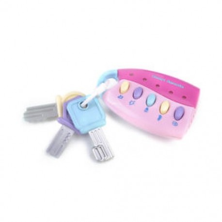 Rózsaszín - Rózsaszín Bébi zenei intelligens távirányító autó kulcsjáték autóhangok Pretend játszani oktatási