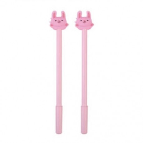 * 1 2 x rajzfilm macska aranyos 0,5mm fekete gél toll diák írás írószer örömteli JP