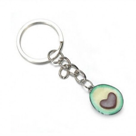 * 1 Avokádó kulcstartók - legjobb barátok kulcstartói - BFF kulcstartó - Élelmiszer ékszerek JP