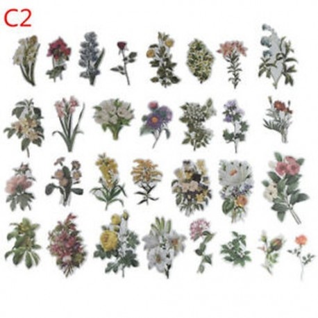 * C2 60Pcs / Set Hot Calendar Scrapbook Album naplókönyv Decor DIY papír tervező matrica kézműves