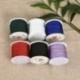 Piros Nylon Cord Thread 0.8mm kínai csomó Macrame Rattail karkötő fonott string 45M