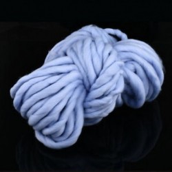 Kék HOT Chunky gyapjú fonal Super Soft Bulky kar Kötés gyapjú Roving horgolás DIY