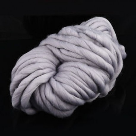 szürke HOT Chunky gyapjú fonal Super Soft Bulky kar Kötés gyapjú Roving horgolás DIY