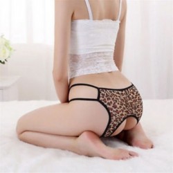 * 3 Brown Leopard egy rendszeres s ... Forró szexi női tanga G-string V-string bugyi Knickers fehérnemű fehérnemű