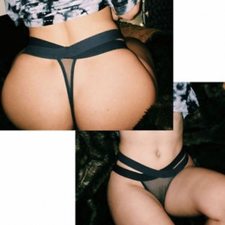 * 18 fekete méret L Forró szexi női tanga G-string V-string bugyi Knickers fehérnemű fehérnemű