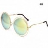 * 6 Túlméretezett kerek napszemüveg divat női nagy méretű nagy retro árnyalatú napszemüveg