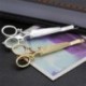 Ezüst 2Pcs divat női olló alakú haj klip arany ezüst haj pin haj tartozék