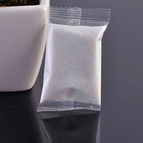 fehér 1 táska színes kvarc homok miniatűr tartály akvárium bonsai pot tündér kert dekoráció