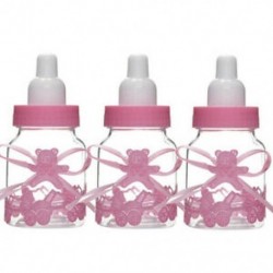 3db rózsaszín medve (9x4cm) 24lot Fillable Party Baby Girls fiúk zuhanyzó palackok medve decors kedvez a Candy Box