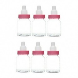 6db rózsaszín (9x4cm) 24lot Fillable Party Baby Girls fiúk zuhanyzó palackok medve decors kedvez a Candy Box