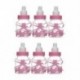 6db rózsaszín medve (9x4cm) 24lot Fillable Party Baby Girls fiúk zuhanyzó palackok medve decors kedvez a Candy Box