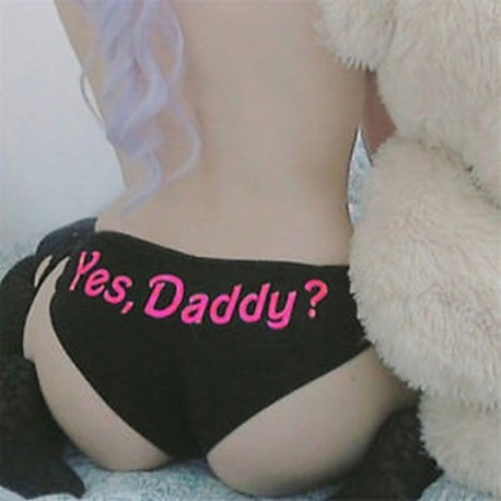 * 39 Méret &quot Igen, DaddyďĽź&quot  - Bla ... Női szexi fehérnemű csipke tanga G-string V-string bugyi Knickers