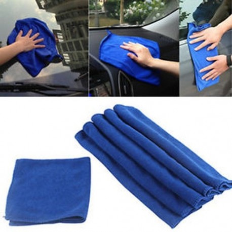 6PCS mikroszálas abszorbens törülközők Car Clean Wash lengyel többfunkciós törölközőkék