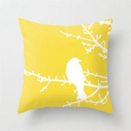 * 7 Sárga lakberendezés Art kanapé kanapé dobja PILLOW COVER Párnahuzat 18x18 &quot