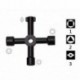 4 Way Utility Key Fém vízvezeték radiátor légtelenítő gáz Elektromos mérő Stop Cock Érintse meg