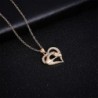 Arany színű szív alakú Anya - Gyermek medál lánccal - Elegáns nyaklánc
