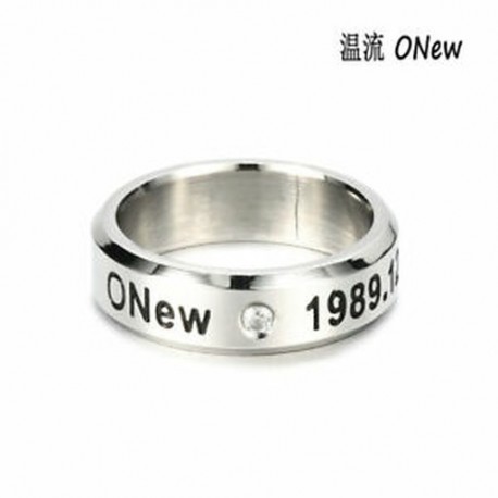 Onew KPOP SHINEE KÖZÖS TAEMIN MINHO KULCS JONG HYUN KPOP RING ékszer STAINLESS STEEL