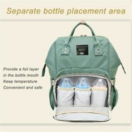 4X (világos zöld divatos múmia táska Többfunkciós nagy kapacitású vízálló TJ9G8