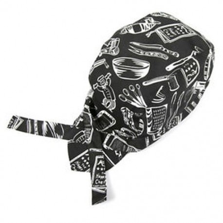 1X (Western étterem pincér munka kalap Hotel Chef Hat (kés és villásminta D3A7