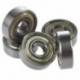 5 db mély 8mm x 22mm x 7mm hornyos gömbcsapágyak K9R8