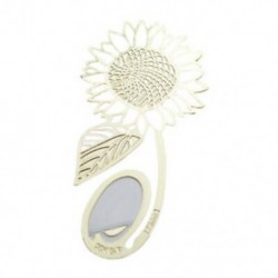 Fém napraforgó könyvjelző fémlemez ajándéktárgy-könyv, C1T3 olvasással