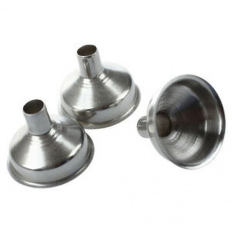 2X (3 db rozsdamentes acél tartály a lombik folyadéktartály-tölcsérhez ø 8 mm H3N7)