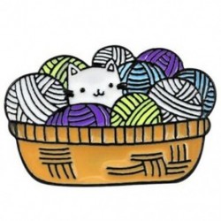 2X (aranyos gyapjú macska bross fonal kosár cica csipelés fantasy fonal golyó enam I6U1