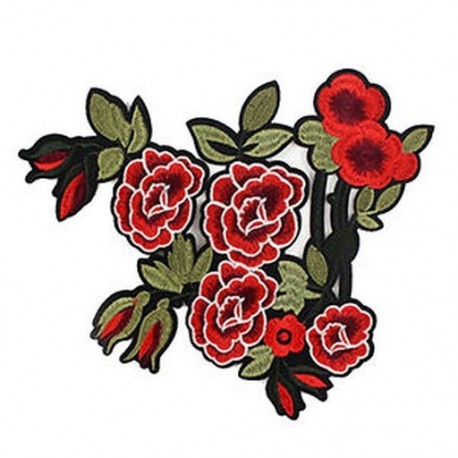 Kígyó bazsarózsa virág hímzés javítás jelvény ruhák szövet Applikáció típusa: Peon K8G5