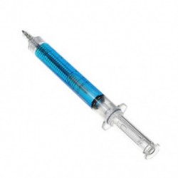 4 db SYRINGE PEN golyóstoll Halloween Party mentő Gag Black Y4P6