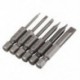 6 db 2,0-6,0, 50 mm-es lapos fejű, csavart csavarhúzó bit, mágneses készlet N7M9-hez