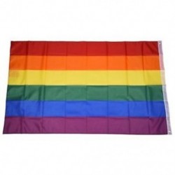 Gay Pride Rainbow Flag 5`x3` W7I7