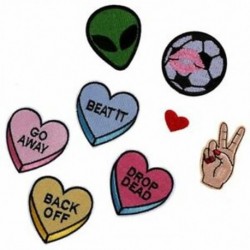 2X (8 db 4 stílusú hímzés, varrott vas On Patch jelvény DIY táska pamutruhák E2D0