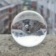 Átlátszó üveg kristálygömb gyógyító gömb fotós kellékek Lensball dekoráció Gi R7P7