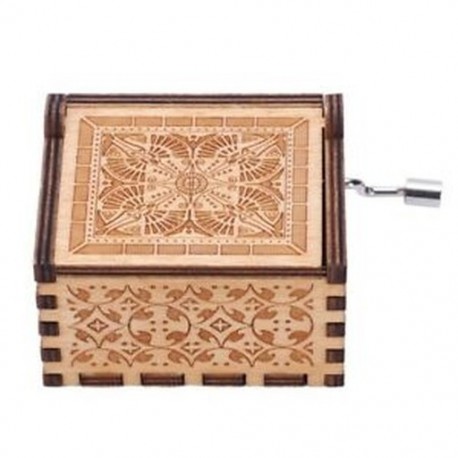 Kreatív antik faragott fajátékok trónok zene doboz, szépség és a Bea B0Y0