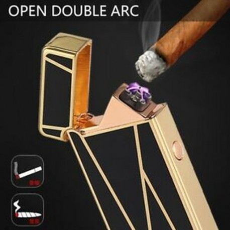 4X (Új frissített vágott tészta érintő USB újratölthető öngyújtó, láng nélküli ElectR6I2