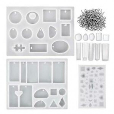 6X (13 darabos válogatott formatervezésű gyantaöntő formák szilikon ékszerek készítése M C4Z3