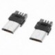 10 db A-típusú micro USB típusú 5-pólusú csatlakozók csatlakozója, U3J5