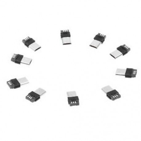 10 db A-típusú micro USB típusú 5-pólusú csatlakozók csatlakozója, N1Y1