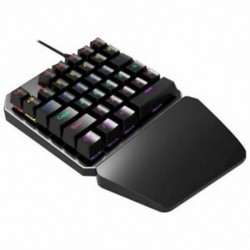 8X (Egykezes billentyűzet Színes háttérvilágítású zöld tengelyű mechanikus billentyűzet Eat I9H3