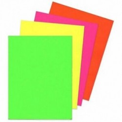 120X A4-es neonkártya - fluoreszkáló kézműves-készlet, W6W1